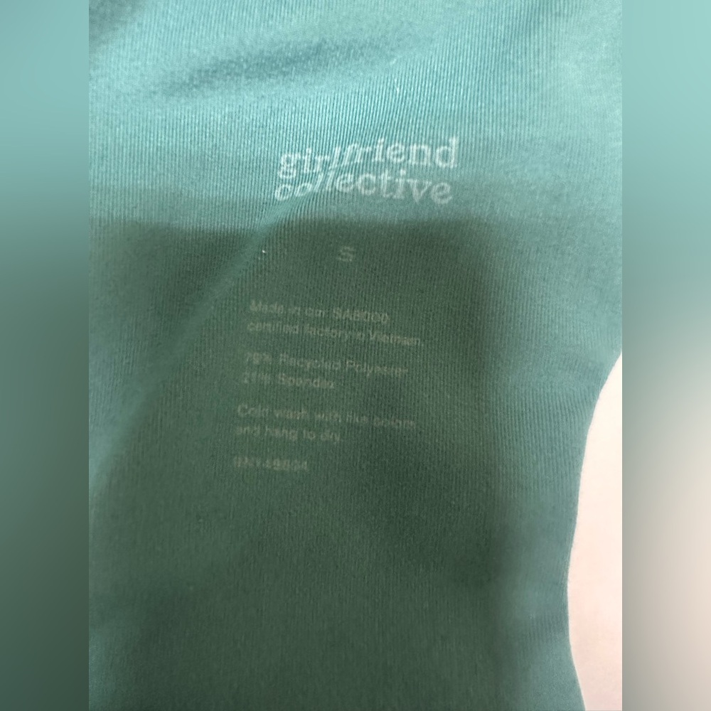🟢Girlfriend Collective Sea Green Paloma Racerback Bra🟢 - Picture 4 of 5
